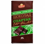 Шоколад Спартак горький БЕЗ САХАРА, 90гр.