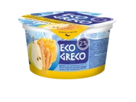 Йогурт Греческий Эко Греко, м.д.ж. 2% Груша-мёд-злаки, 130г