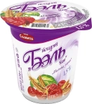 Йогурт Бель-nev Малина-злаки, м.ж.д. 1,5%, 370гр