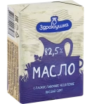 Масло сладкослив. несол. м.д.ж.82,5% 180г, Здравушка-милк